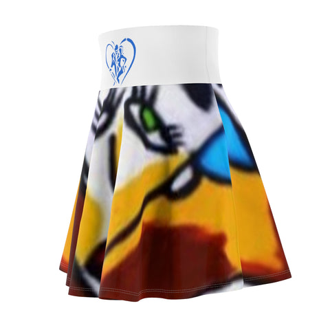 Women's  HIP HOP ART Skater Skirt (AOP) Women's  HIP HOP ART Skater Skirt (AOP)