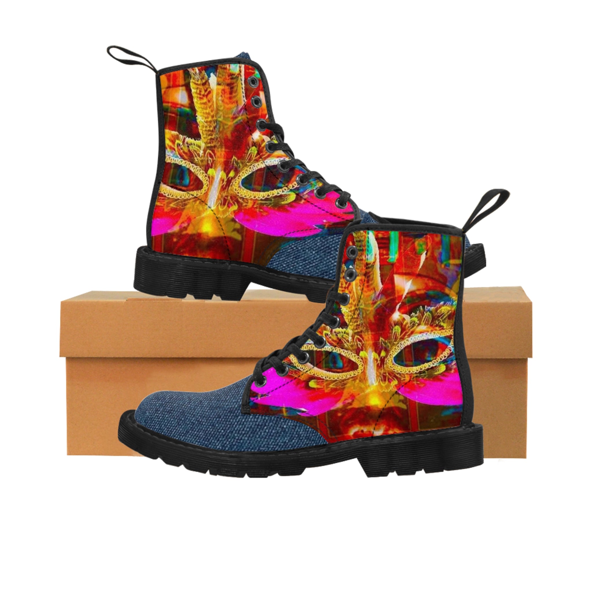 Women's Canvas HIP HOP ART Boots Women's Canvas HIP HOP ART Boots