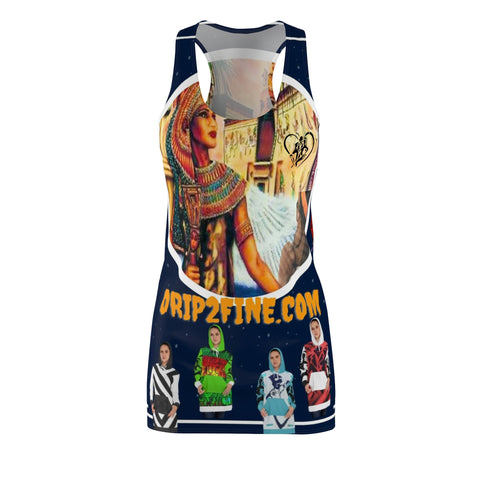 Women's Cut & Sew  HIP HOP ART Racerback Dress (AOP) Women's Cut & Sew  HIP HOP ART Racerback Dress (AOP)