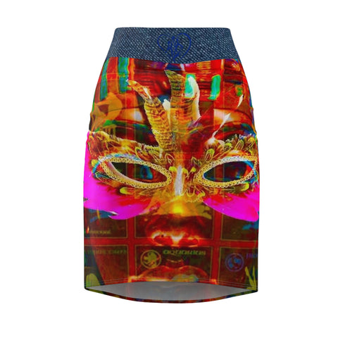 Women's  HIP HOP ART Pencil Skirt (AOP) Women's  HIP HOP ART Pencil Skirt (AOP)