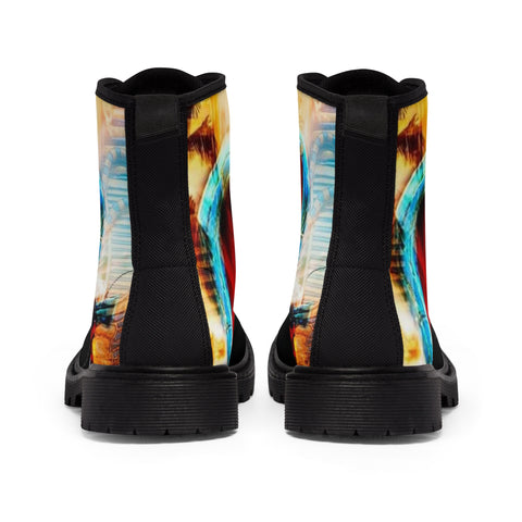 Women's Canvas HIP HOP ART Boots Women's Canvas HIP HOP ART Boots