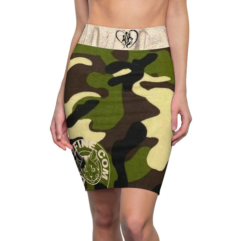 Women's  HIP HOP ART Pencil Skirt (AOP) Women's  HIP HOP ART Pencil Skirt (AOP)