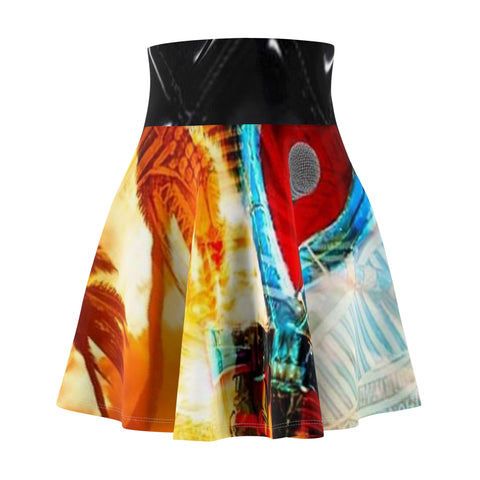 Women's  HIP HOP ART Skater Skirt (AOP) Women's  HIP HOP ART Skater Skirt (AOP)