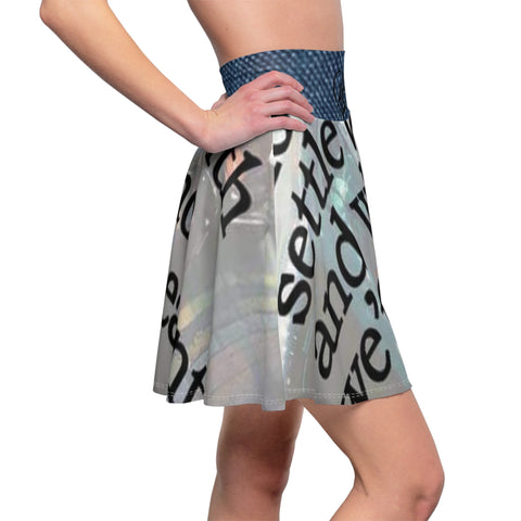Women's  HIP HOP ART Skater Skirt (AOP) Women's  HIP HOP ART Skater Skirt (AOP)
