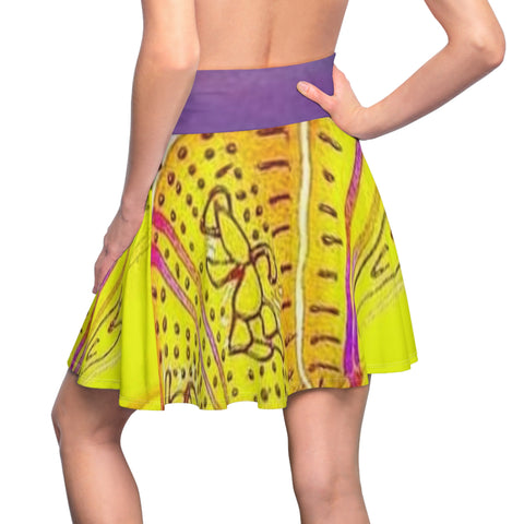 Women's  HIP HOP ART Skater Skirt (AOP) Women's  HIP HOP ART Skater Skirt (AOP)