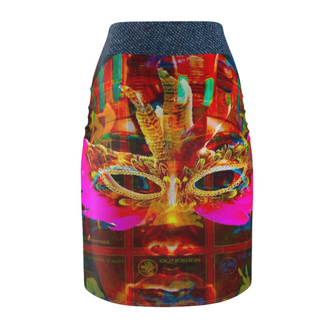 Women's  HIP HOP ART Pencil Skirt (AOP) Women's  HIP HOP ART Pencil Skirt (AOP)