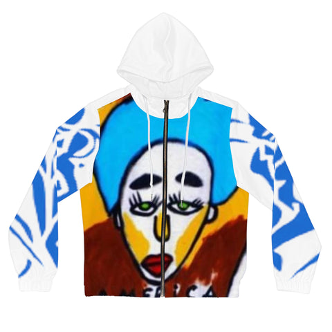 Women’s Full-Zip  HIP HOP ART Hoodie (AOP) Women’s Full-Zip  HIP HOP ART Hoodie (AOP)