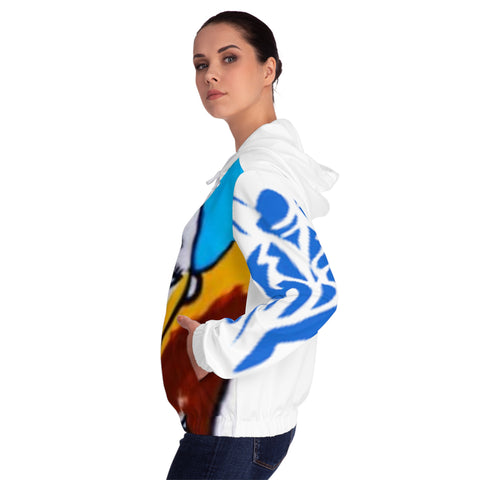 Women’s Full-Zip  HIP HOP ART Hoodie (AOP) Women’s Full-Zip  HIP HOP ART Hoodie (AOP)