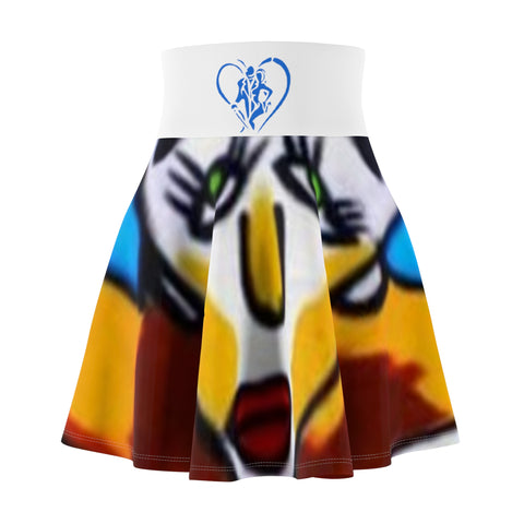 Women's  HIP HOP ART Skater Skirt (AOP) Women's  HIP HOP ART Skater Skirt (AOP)