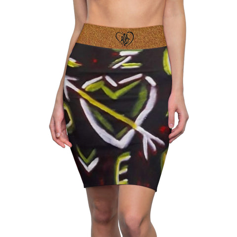 Women's HIP HOP ART Pencil Skirt (AOP) Women's HIP HOP ART Pencil Skirt (AOP)