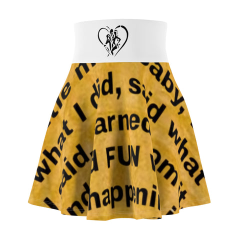 Women's  HIP HOP ART Skater Skirt (AOP) Women's  HIP HOP ART Skater Skirt (AOP)