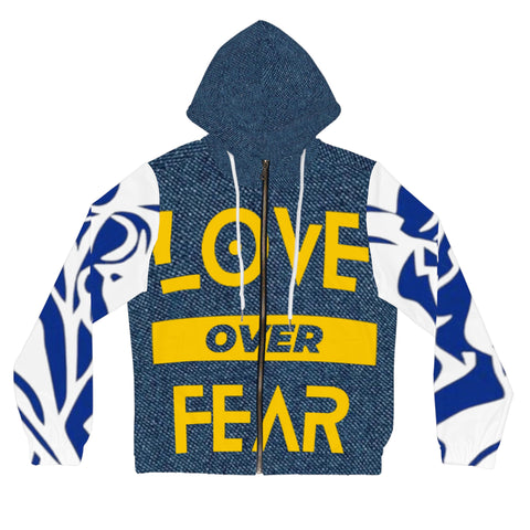 Women’s Full-Zip  HIP HOP ART Hoodie (AOP) Women’s Full-Zip  HIP HOP ART Hoodie (AOP)