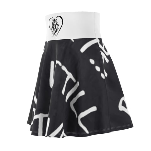 Women's  HIP HOP ART Skater Skirt (AOP) Women's  HIP HOP ART Skater Skirt (AOP)