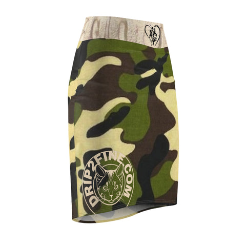 Women's  HIP HOP ART Pencil Skirt (AOP) Women's  HIP HOP ART Pencil Skirt (AOP)