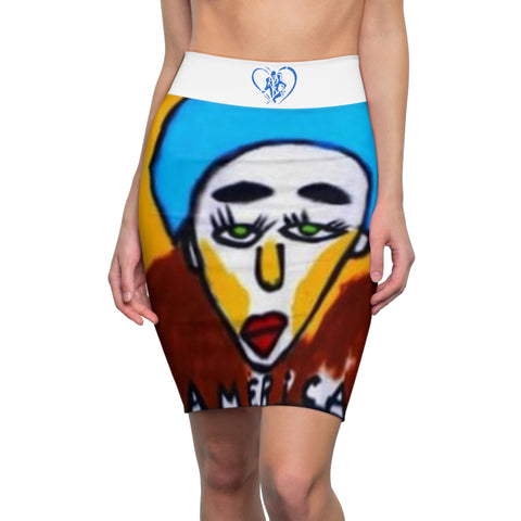 Women's HIP HOP ART Pencil Skirt (AOP) Women's HIP HOP ART Pencil Skirt (AOP)
