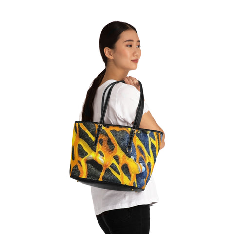 PU Abstraxxx Leather Shoulder Bag PU Abstraxxx Leather Shoulder Bag