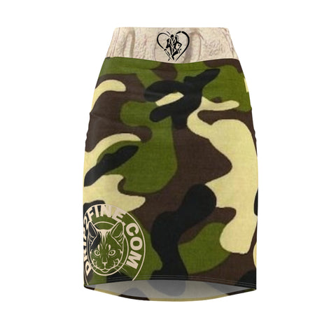 Women's  HIP HOP ART Pencil Skirt (AOP) Women's  HIP HOP ART Pencil Skirt (AOP)