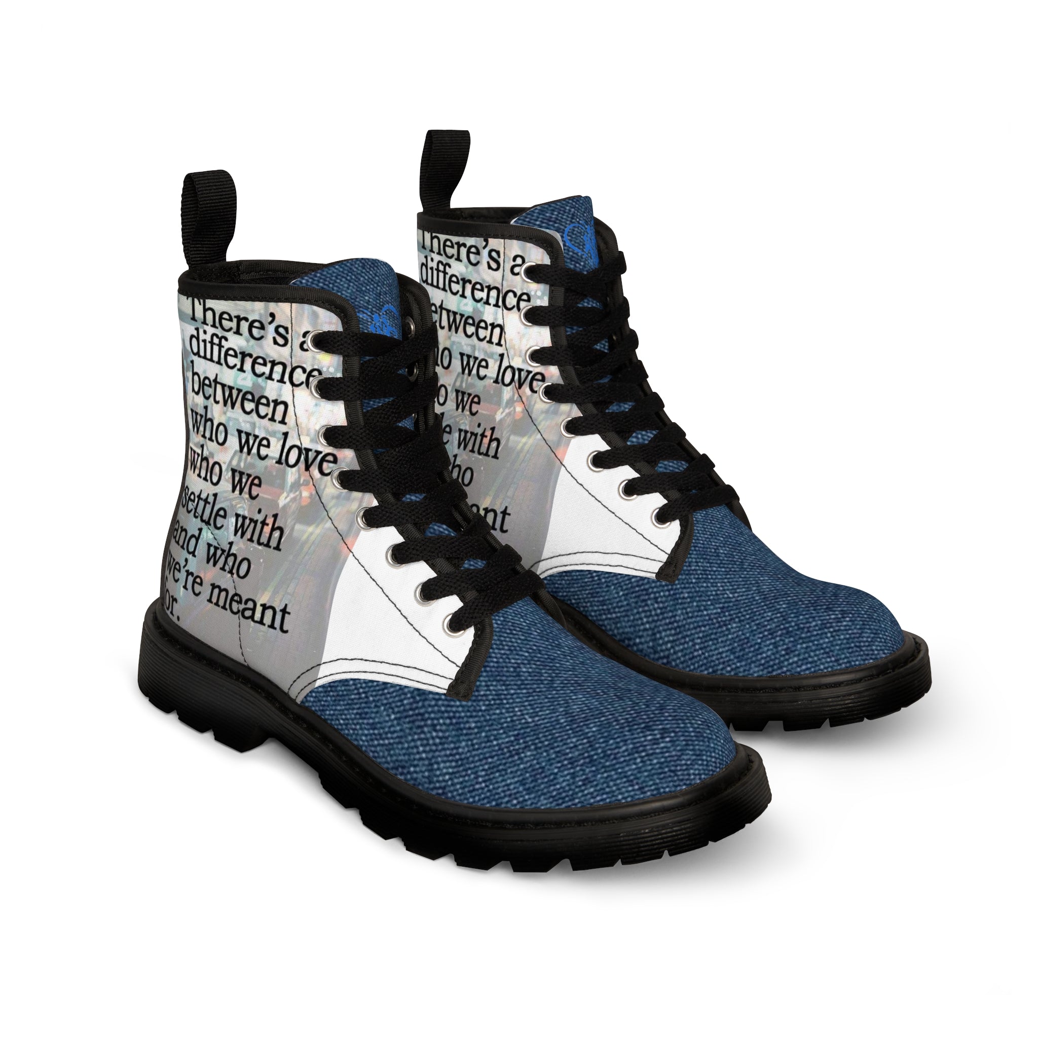 Women's Canvas HIP HOP ART Boots Women's Canvas HIP HOP ART Boots