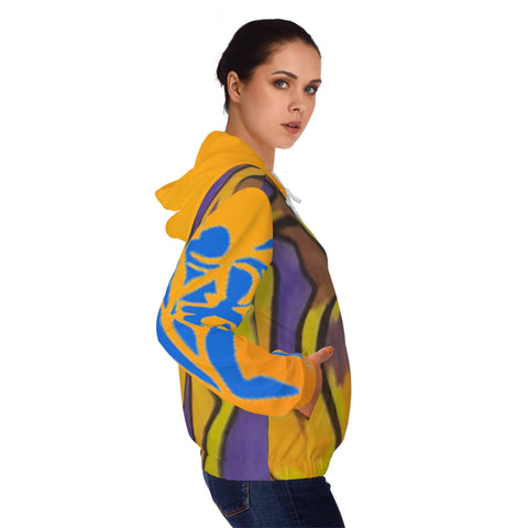 Women’s Full-Zip  HIP HOP ART Hoodie (AOP) Women’s Full-Zip  HIP HOP ART Hoodie (AOP)