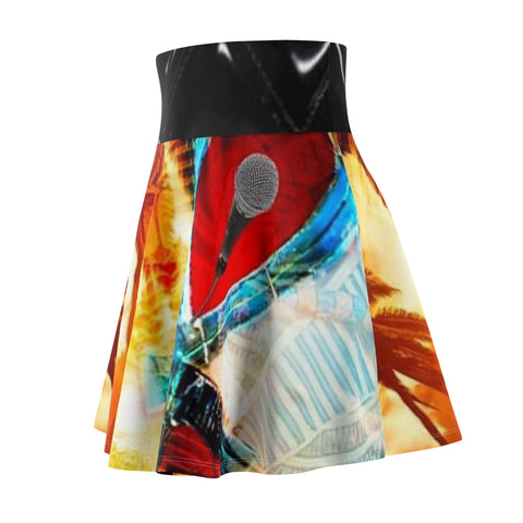 Women's  HIP HOP ART Skater Skirt (AOP) Women's  HIP HOP ART Skater Skirt (AOP)