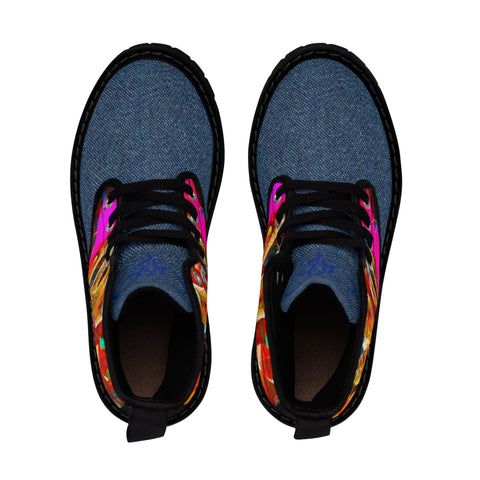 Women's Canvas  HIP HOP ART Boots Women's Canvas  HIP HOP ART Boots