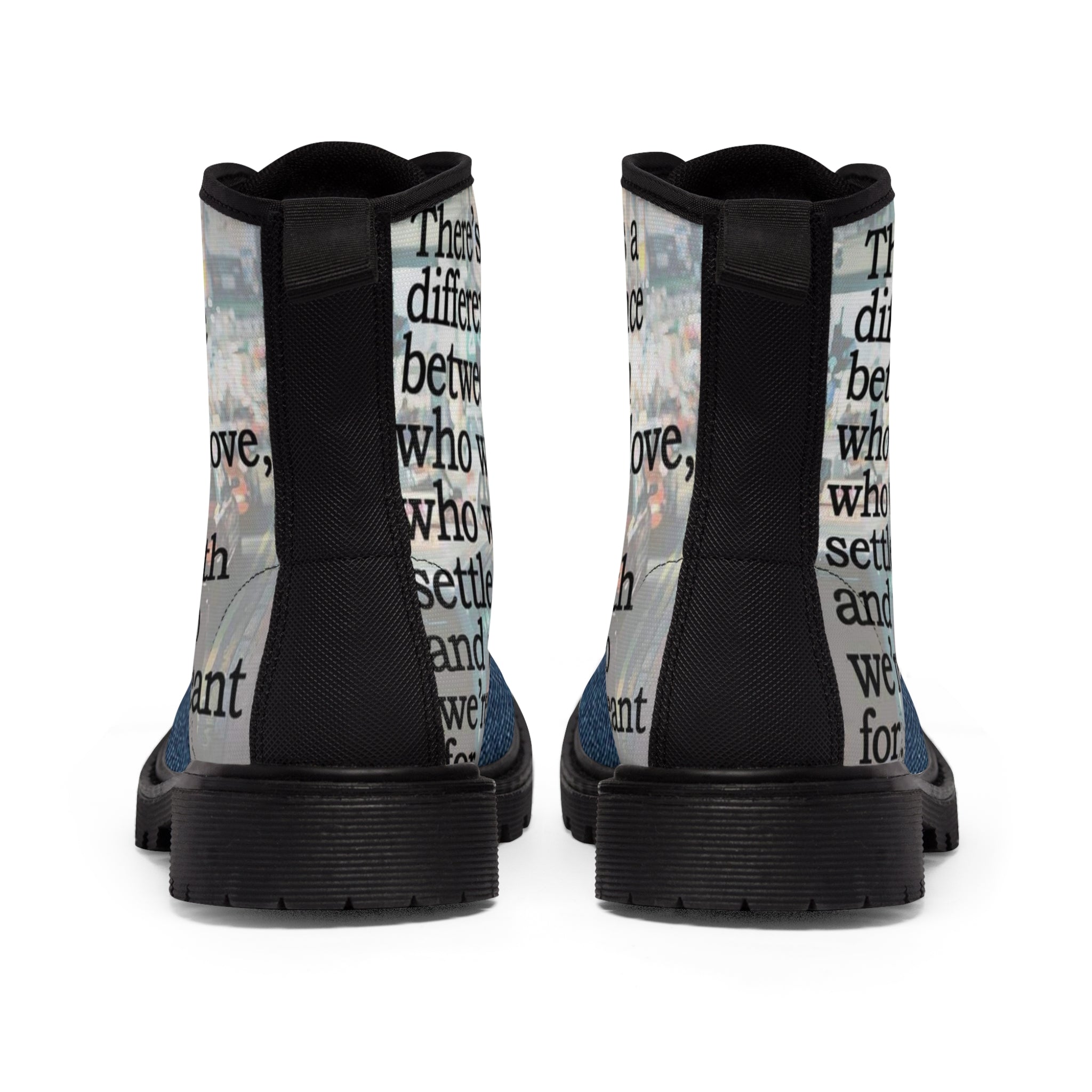 Women's Canvas HIP HOP ART Boots Women's Canvas HIP HOP ART Boots