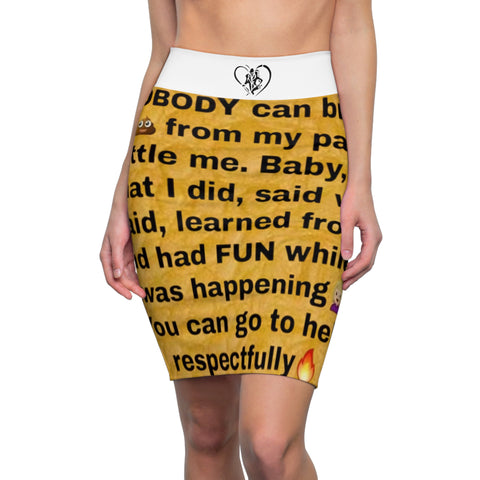 Women's HIP HOP ART Pencil Skirt (AOP) Women's HIP HOP ART Pencil Skirt (AOP)