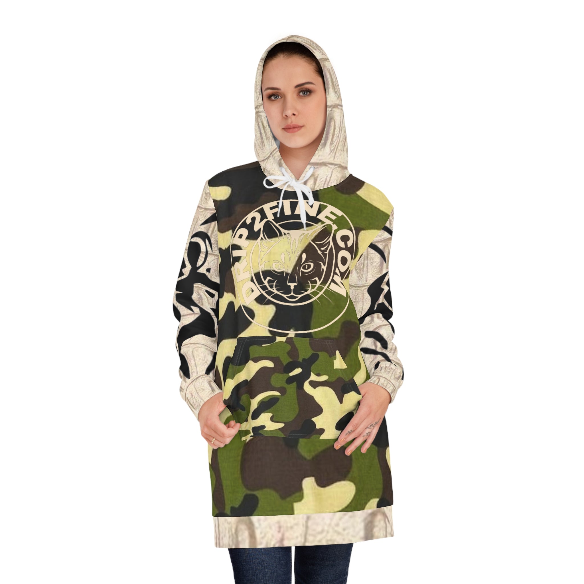 Women's HIP HOP ART Hoodie Dress (AOP) Women's HIP HOP ART Hoodie Dress (AOP)