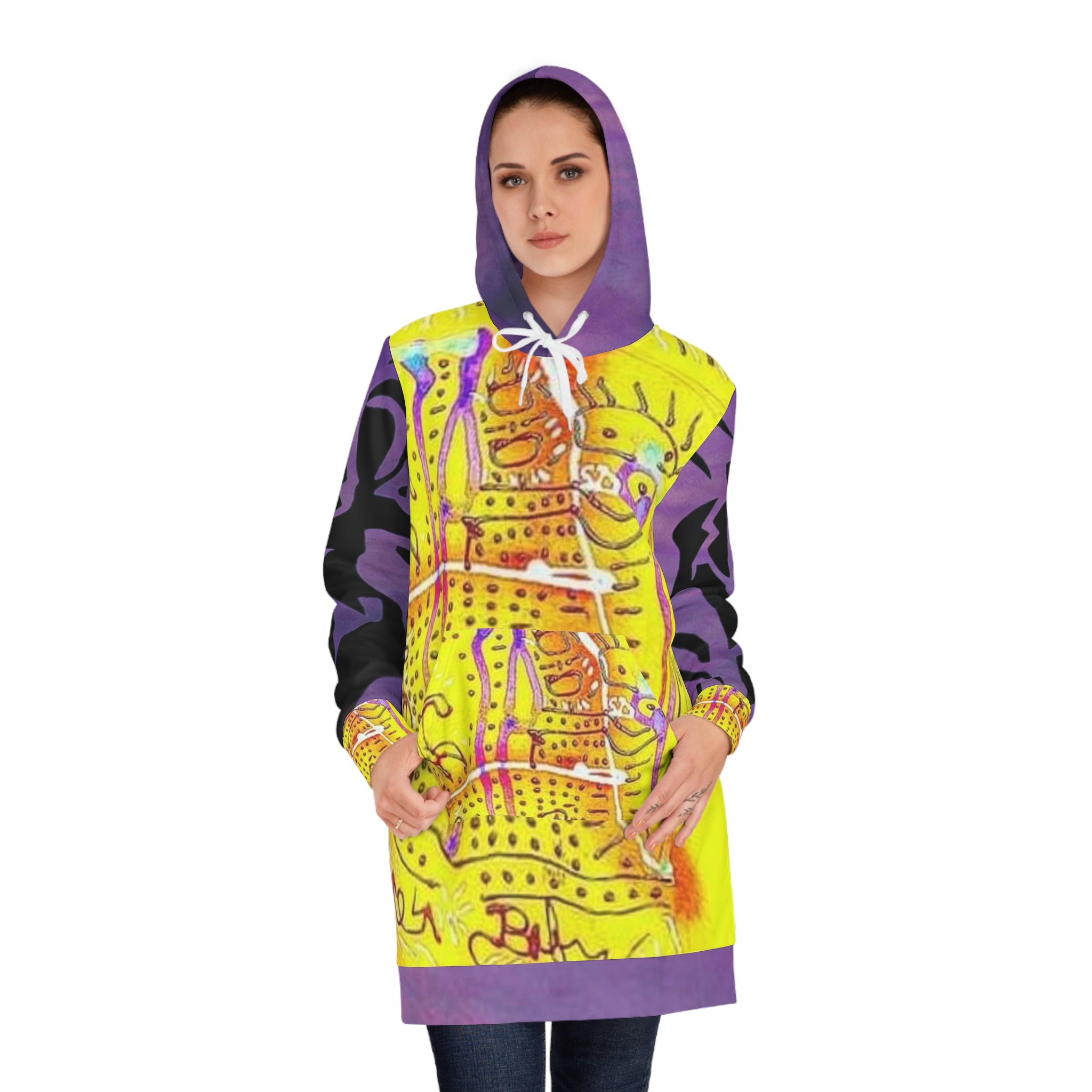 Women's HIP HOP ART Hoodie Dress (AOP) Women's HIP HOP ART Hoodie Dress (AOP)