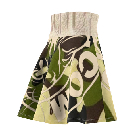 Women's  HIP HOP ART Skater Skirt (AOP) Women's  HIP HOP ART Skater Skirt (AOP)