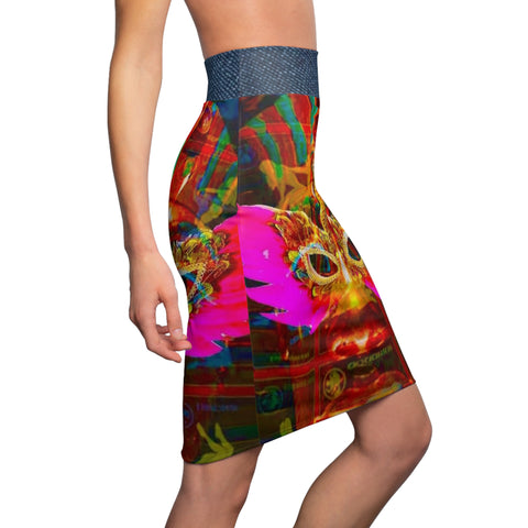 Women's  HIP HOP ART Pencil Skirt (AOP) Women's  HIP HOP ART Pencil Skirt (AOP)
