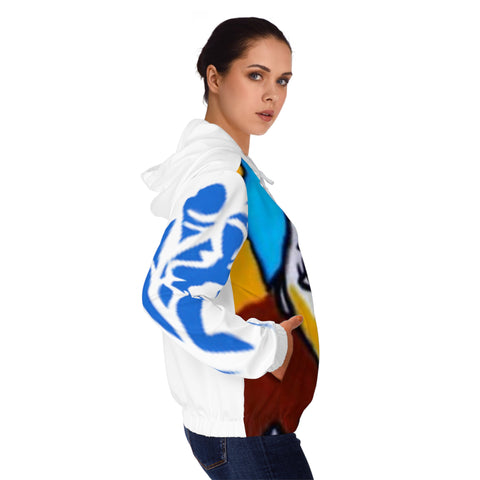 Women’s Full-Zip  HIP HOP ART Hoodie (AOP) Women’s Full-Zip  HIP HOP ART Hoodie (AOP)