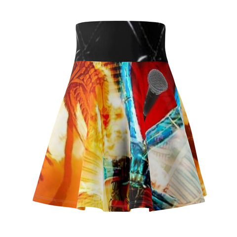 Women's  HIP HOP ART Skater Skirt (AOP) Women's  HIP HOP ART Skater Skirt (AOP)