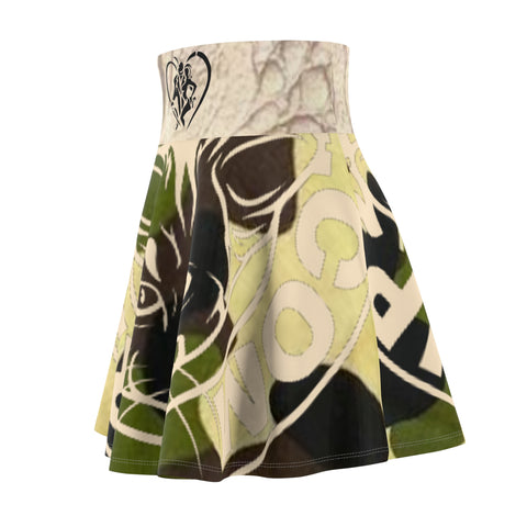 Women's  HIP HOP ART Skater Skirt (AOP) Women's  HIP HOP ART Skater Skirt (AOP)