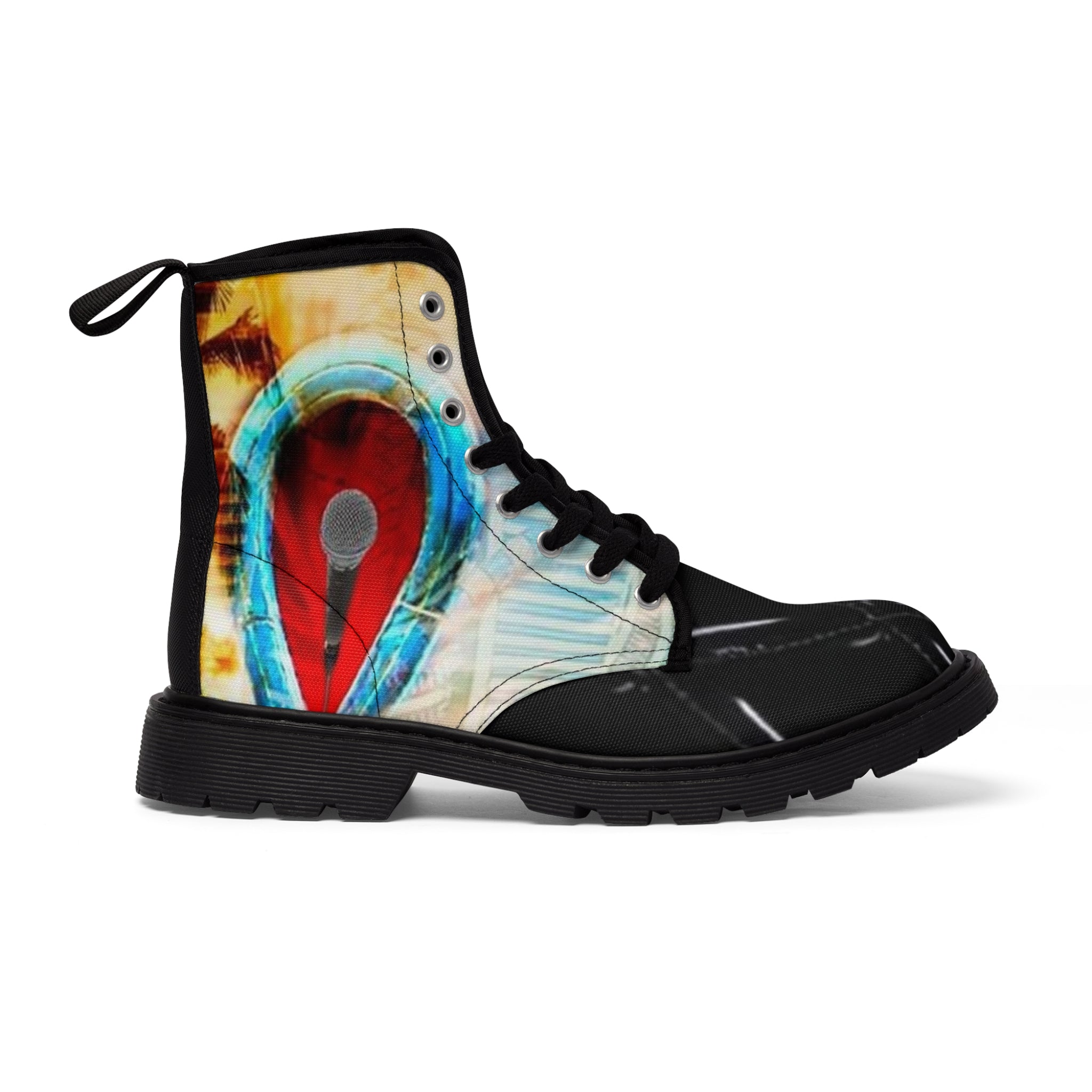 Women's Canvas HIP HOP ART Boots Women's Canvas HIP HOP ART Boots