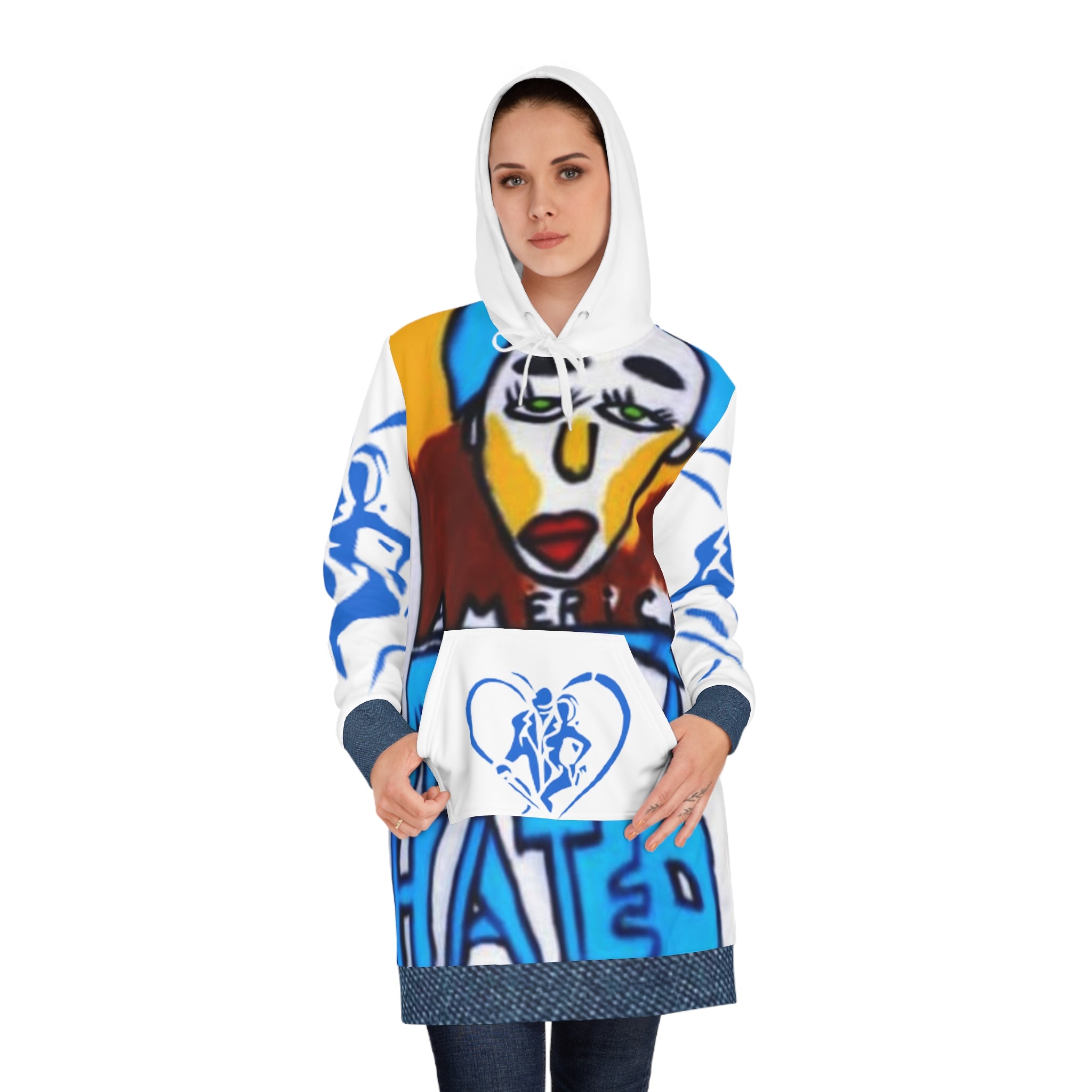 Women's HIP HOP ART Hoodie Dress (AOP) Women's HIP HOP ART Hoodie Dress (AOP)