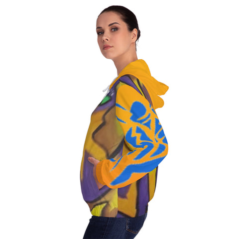 Women’s Full-Zip  HIP HOP ART Hoodie (AOP) Women’s Full-Zip  HIP HOP ART Hoodie (AOP)
