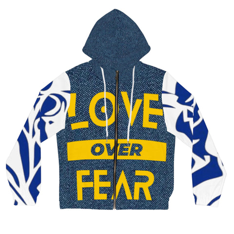 Women’s Full-Zip  HIP HOP ART Hoodie (AOP) Women’s Full-Zip  HIP HOP ART Hoodie (AOP)