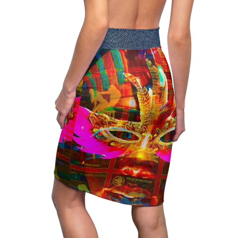 Women's  HIP HOP ART Pencil Skirt (AOP) Women's  HIP HOP ART Pencil Skirt (AOP)