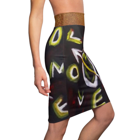 Women's HIP HOP ART Pencil Skirt (AOP) Women's HIP HOP ART Pencil Skirt (AOP)