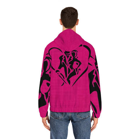 Men's Full-Zip  HIP HOP ART Hoodie (AOP)