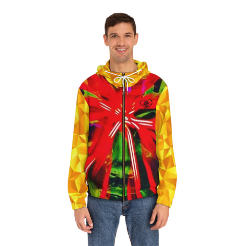 Men's Full-Zip HIP HOP ART  Hoodie (AOP)