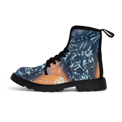 Men's  HIP HOP ART Canvas Boots