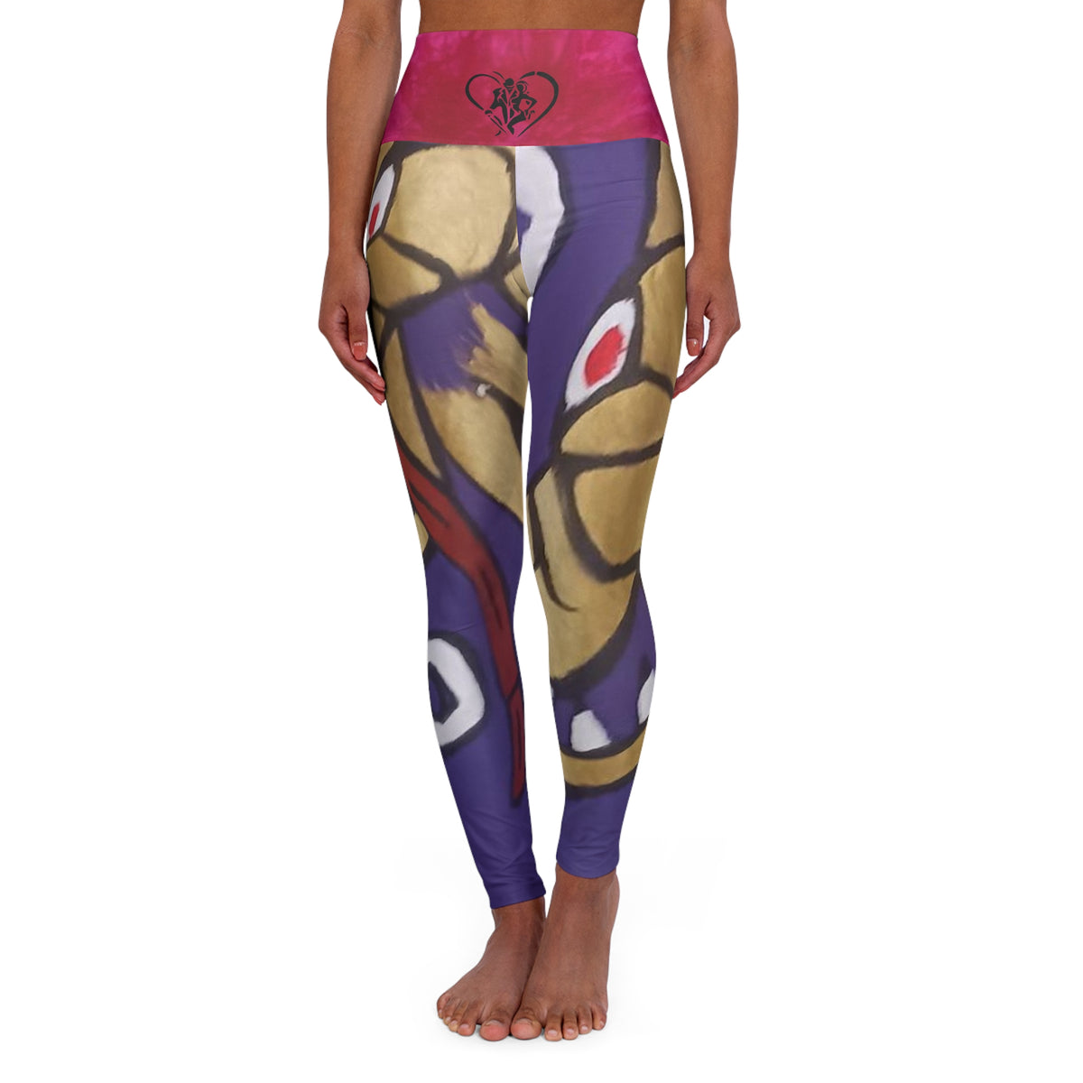 High Waisted  HIP HOP ART Yoga Leggings (AOP)