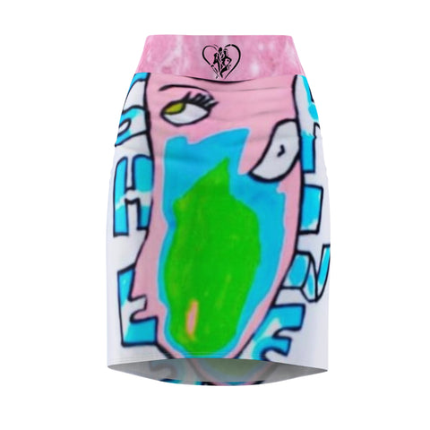 Women's  HIP HOP ART Pencil Skirt (AOP)