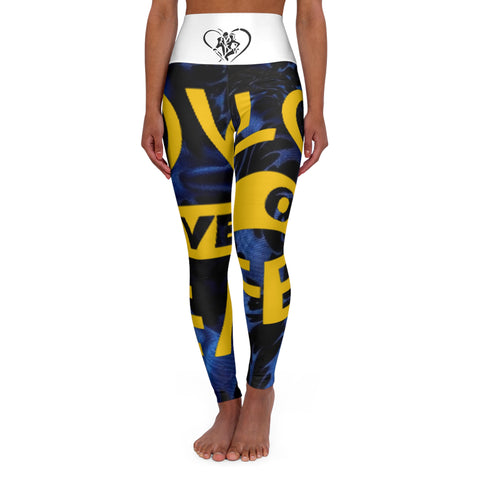 High Waisted  HIP HOP ART Yoga Leggings (AOP)