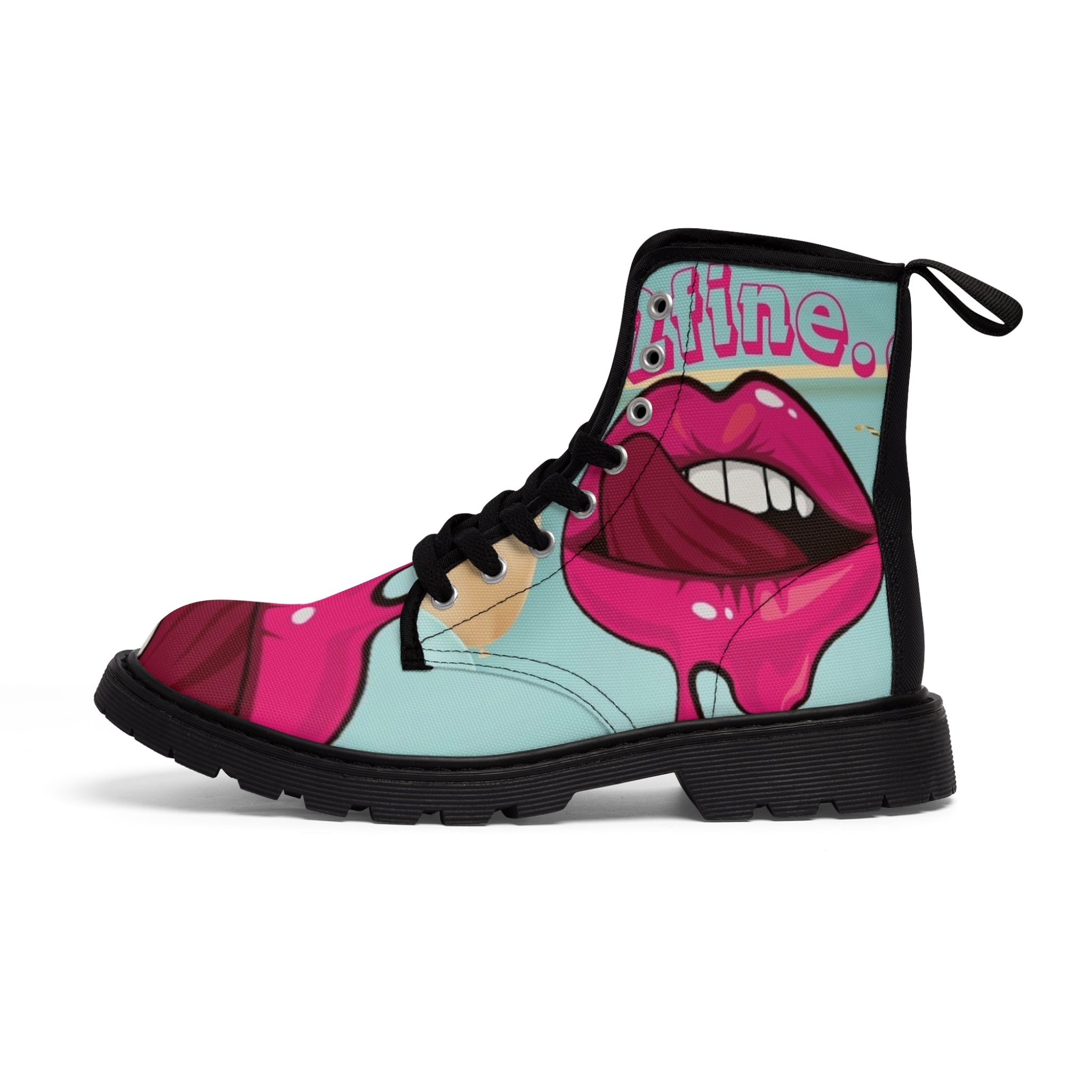 Women's HIP HOP ART Canvas Boots