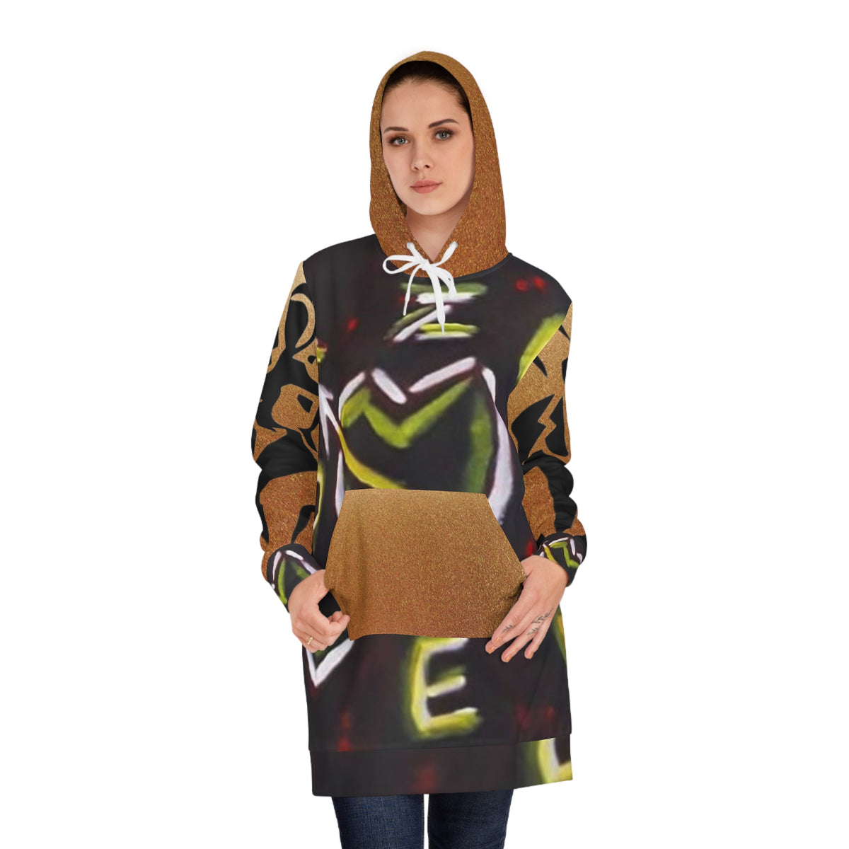 Women's HIP HOP ART Hoodie Dress (AOP)