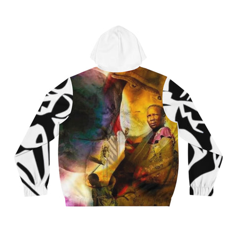 Men's Full-Zip HIP HOP ART  Hoodie (AOP)