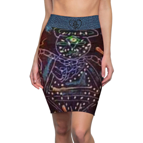 Women's  HIP HOP ART Pencil Skirt (AOP)